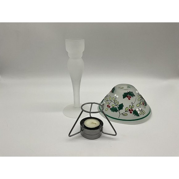 Pfaltzgraff Christmas Buffet Lighting Winterberry Pattern In Original Box - Picture 9 of 15